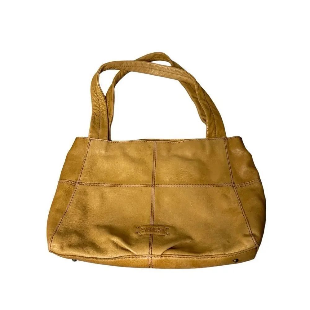 American Leather Co Tan Shoulder Boho Bag